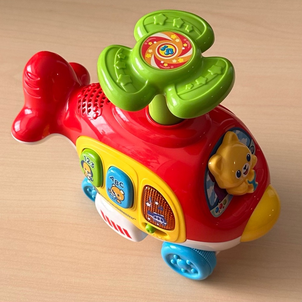 Vtech Spin and Go Helicopter baby toy.